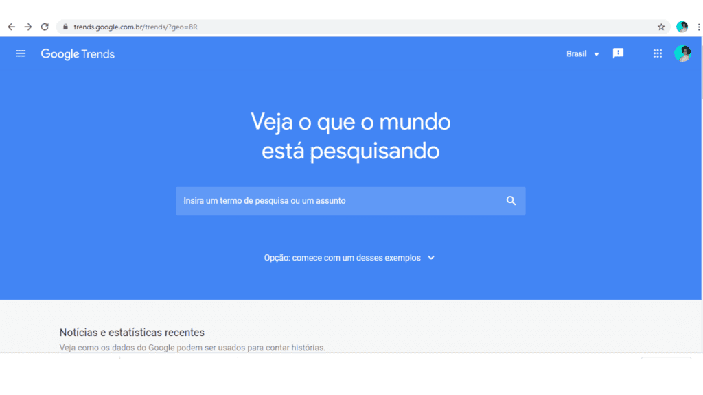 Google Trends Homepage - Nery Digital