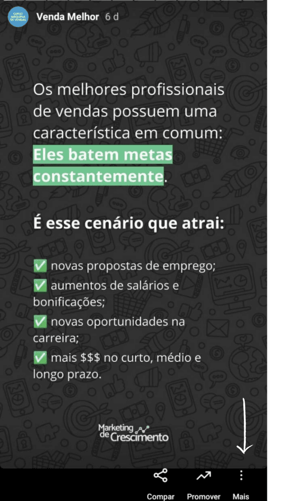 Destaques no Instagram